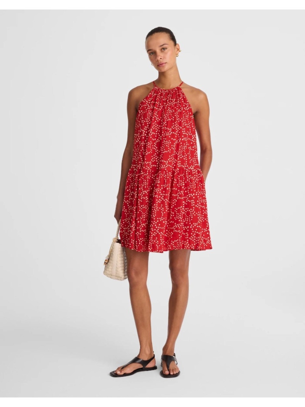 Madewell Drop-Waist Mini Dress in Dot - Picture 11 of 11